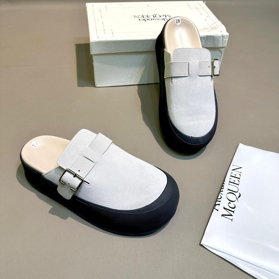 Alexander McQueen Leather Half Shoe| KinetixLuxury Nigeria