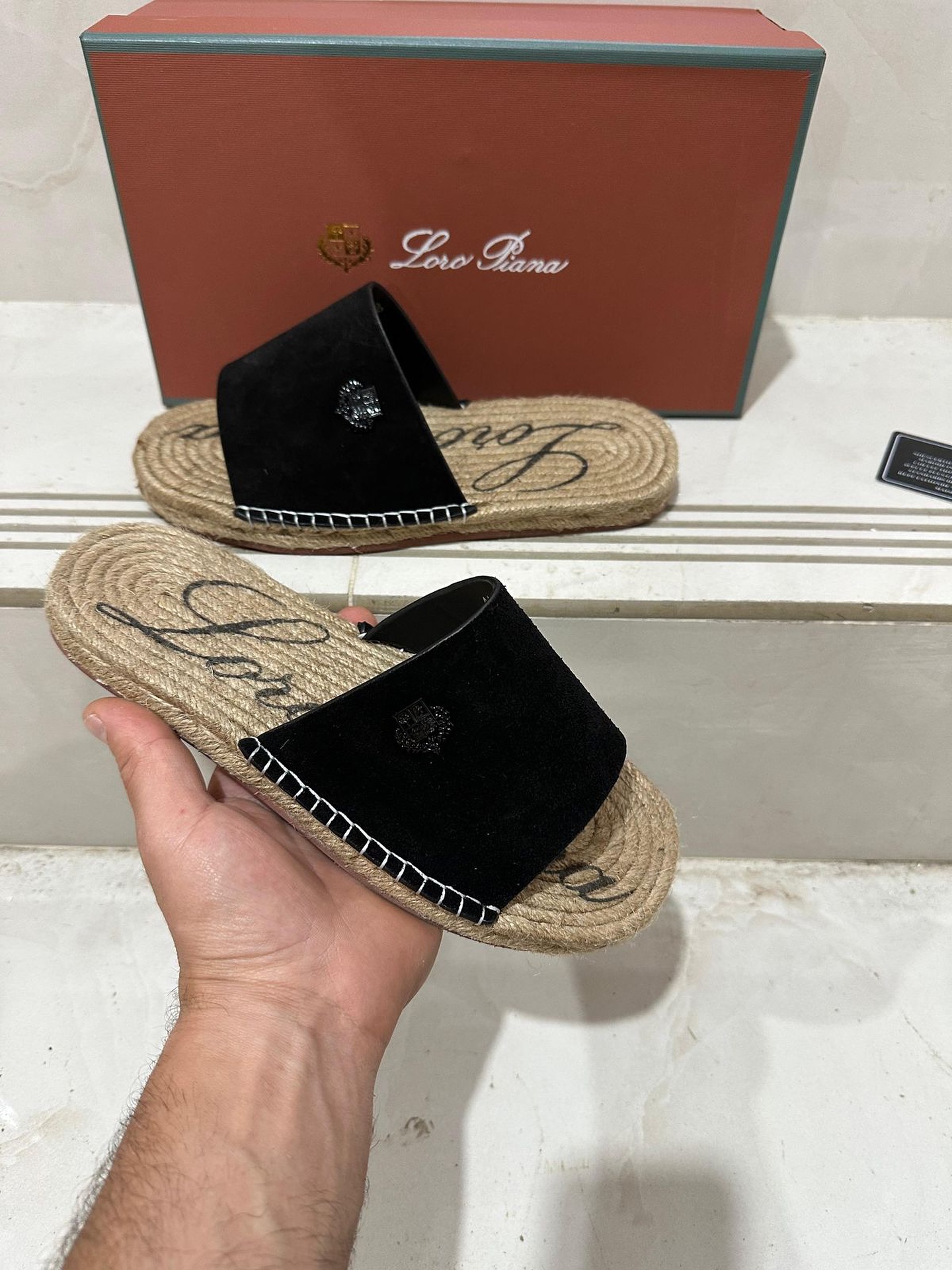 Loro Piana Espadrilles – Black | Premium Luxury Footwear | KinetixLuxury Nigeria
