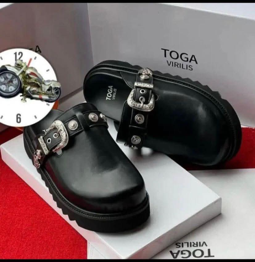 Toga Virilis Black Slingback | KinetixLuxury Nigeria