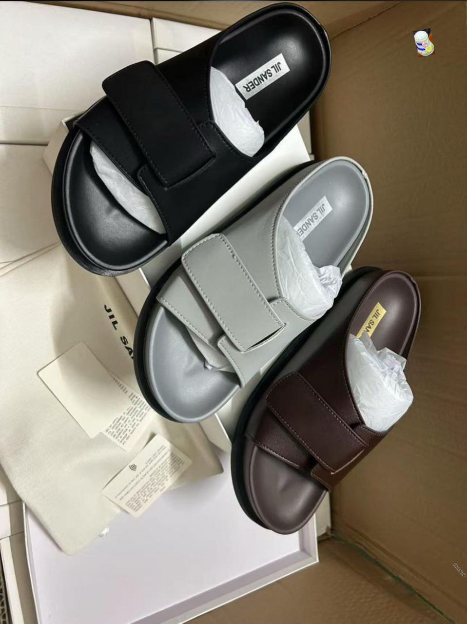 Jil Sander Velcro Slide – Minimalist Luxury Sandal