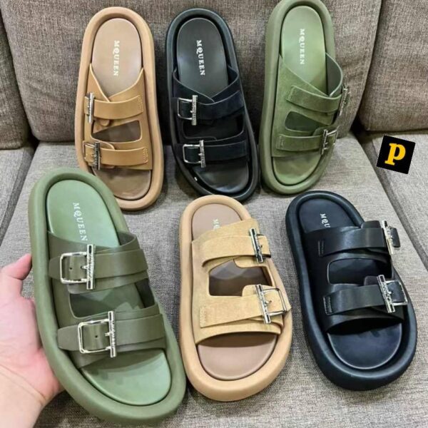 Alexander McQueen Hybrid Double Buckle Sandals – Bold Luxury Footwear