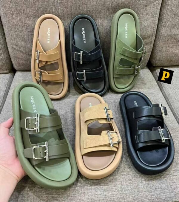 Alexander McQueen Hybrid Double Buckle Sandals – Bold Luxury Footwear Alexander McQueen Hybrid Double Buckle Sandals – Bold Luxury Footwear