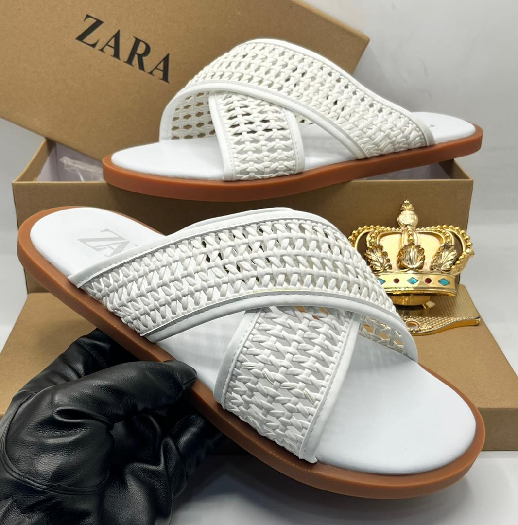 Zara Leather Cross Over Sandals | KinetixLuxury Nigeria