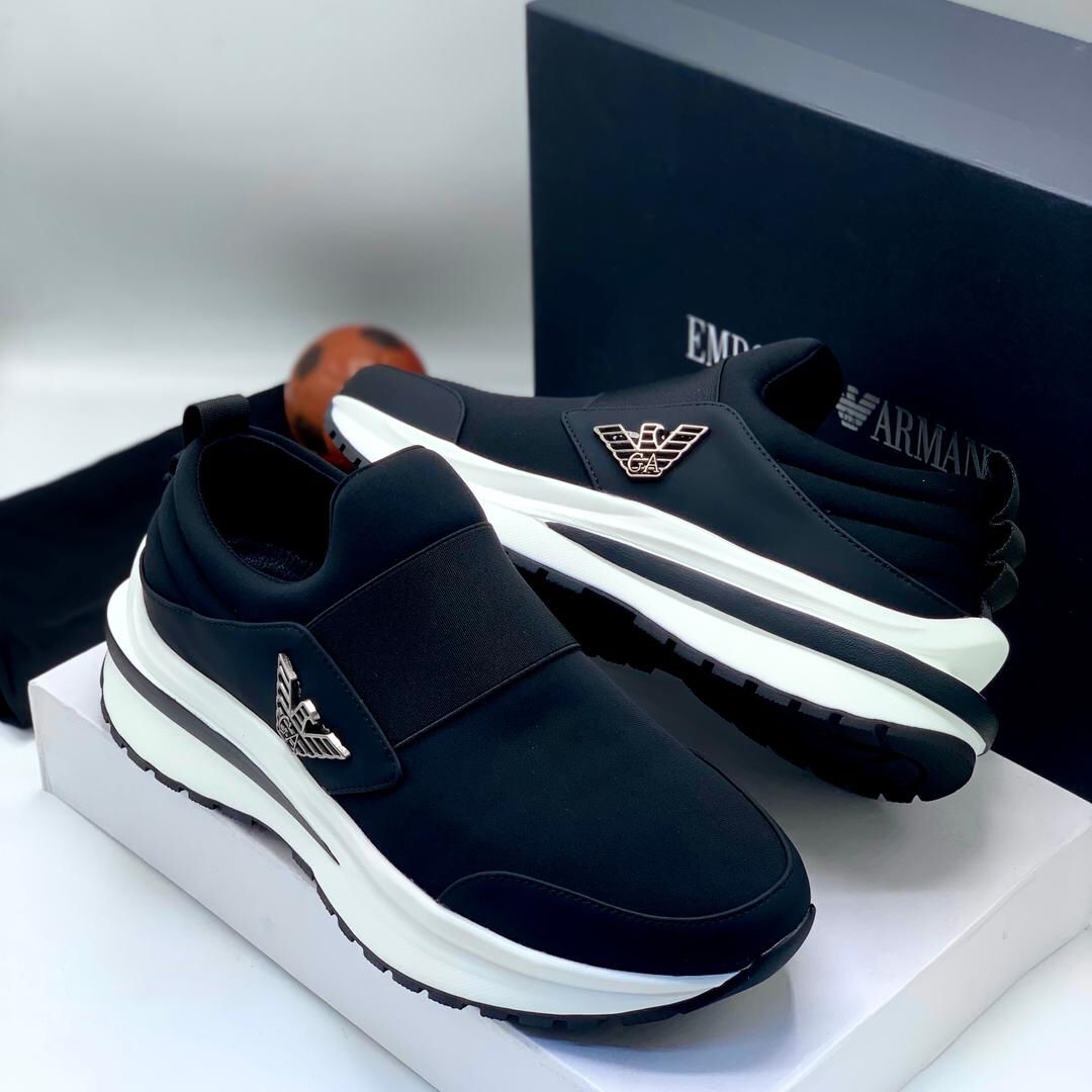 Emporio Armani Slip-On Sneakers | Refined Luxury