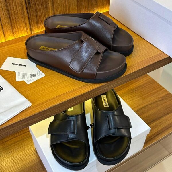 Jil Sander Two-Strap Slides | Minimalist Luxury