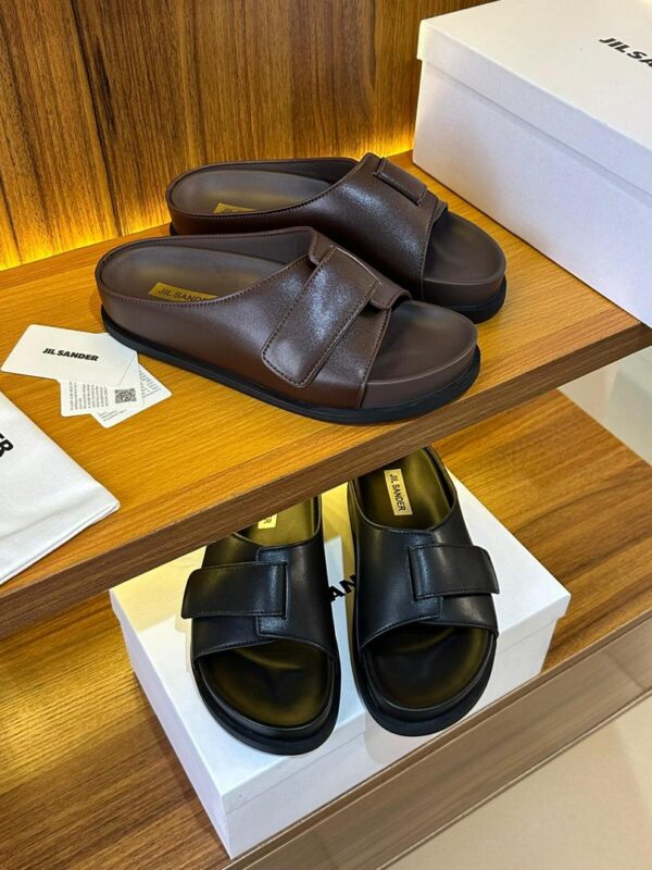 Jil Sander Two-Strap Slides | Minimalist Luxury