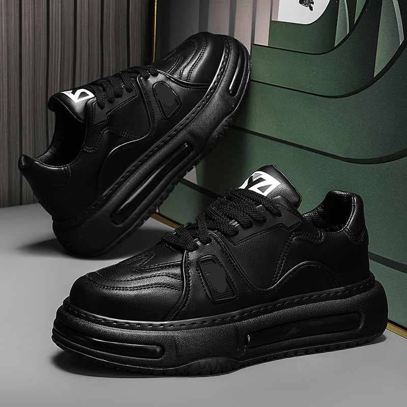 Men's All-Black Chunky Sneakers