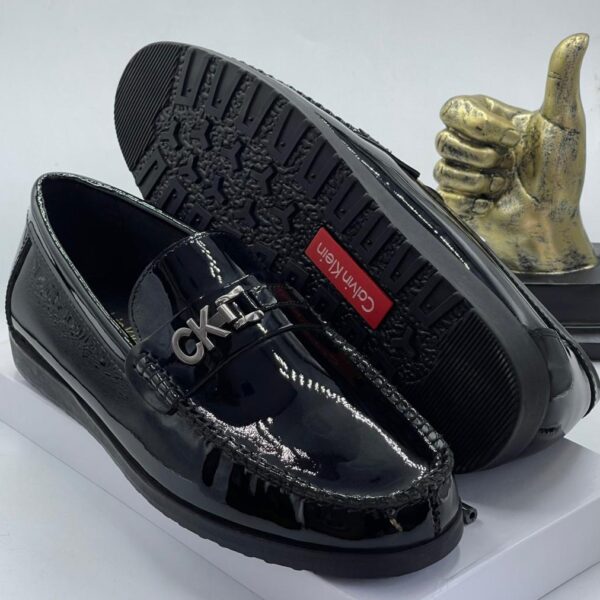 Calvin Klein Black Leather Loafers