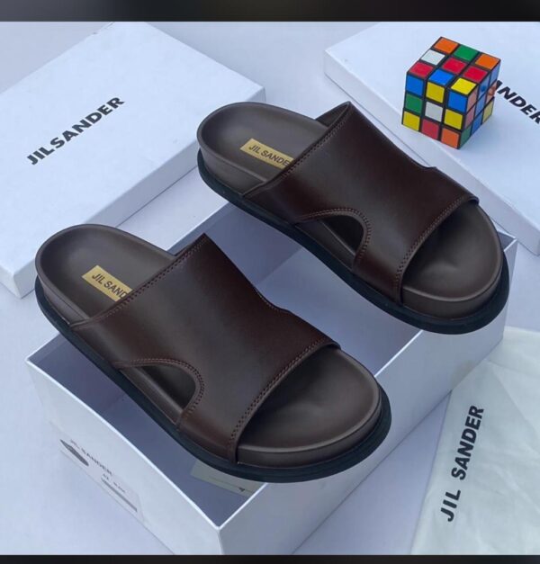 Jil Sander Men’s Leather Slippers