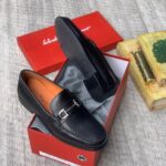 Salvatore Ferragamo Men’s Gancini Buckle Loafers
