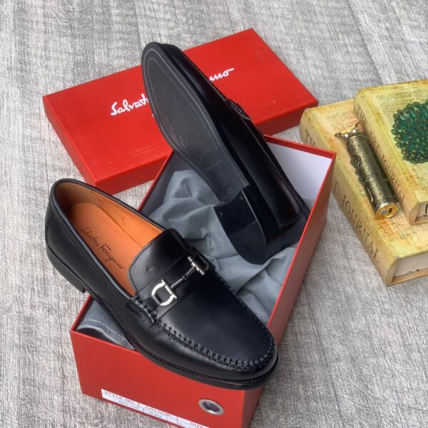 Salvatore Ferragamo Men’s Gancini Buckle Loafers