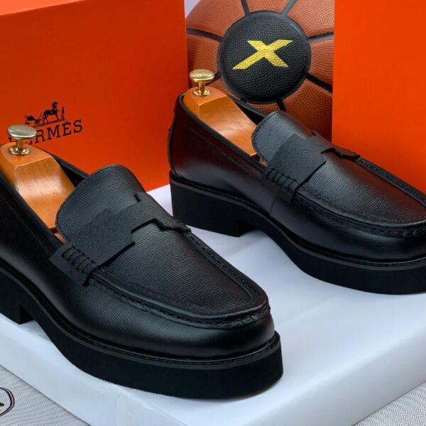 Black Leather Luxury Loafers