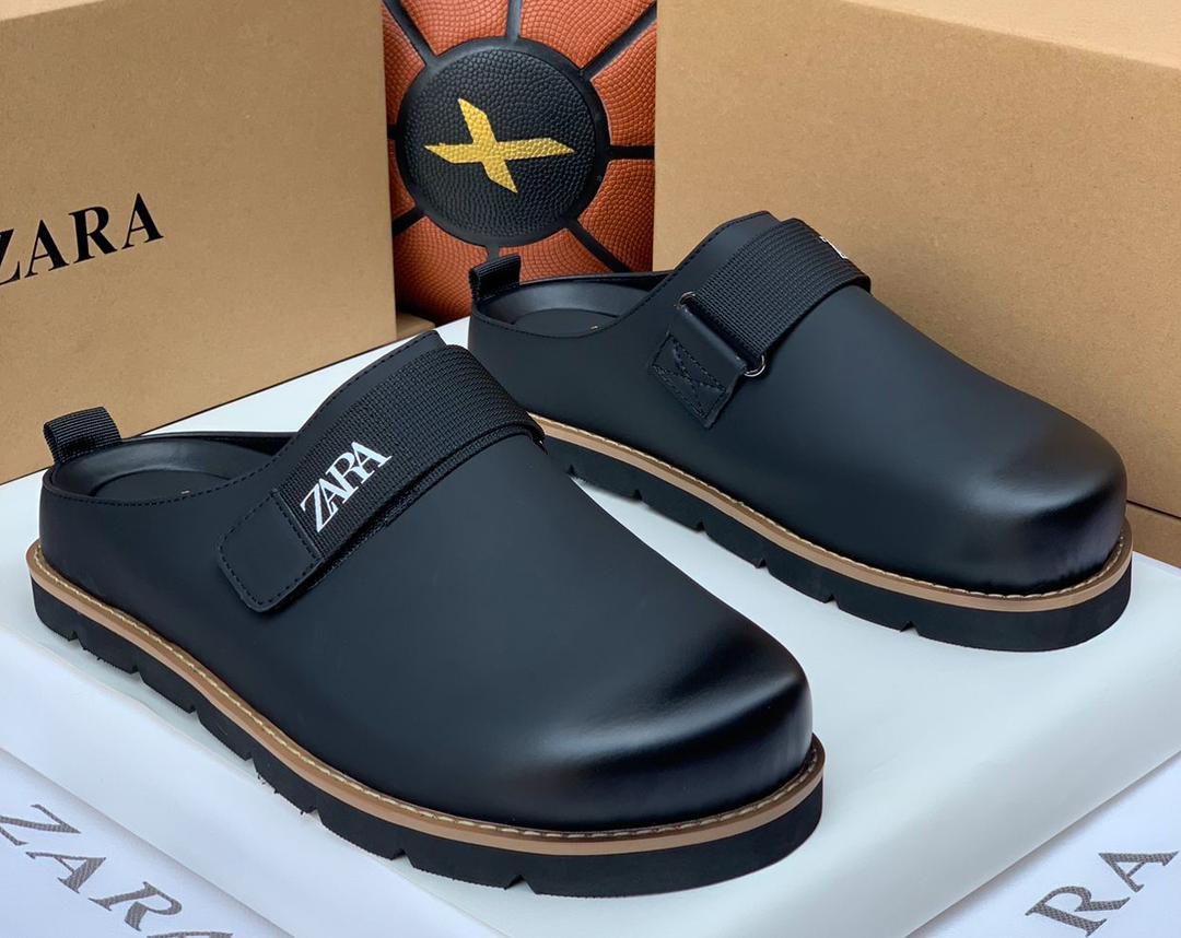 Men’s Black Luxury Half Shoes with Strap