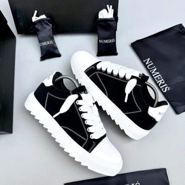 Numeris Atelier Black White Nubuck Sneakers