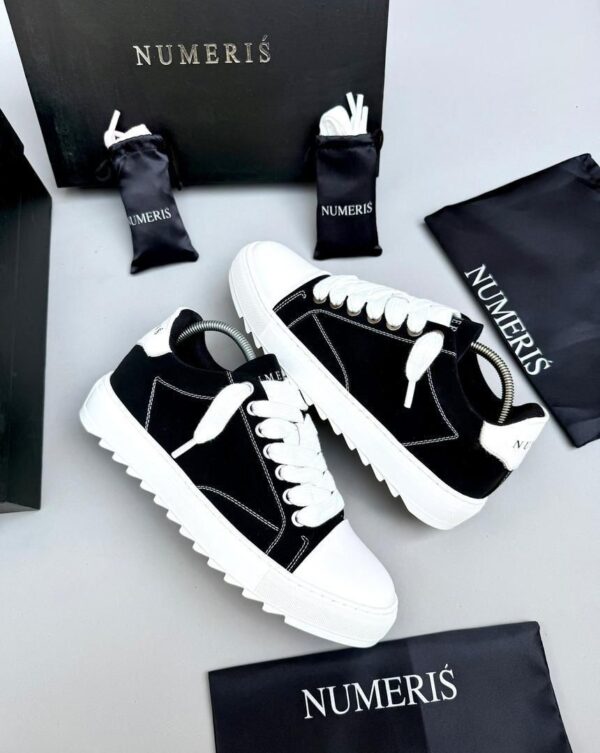 Numeris Atelier Black White Nubuck Sneakers