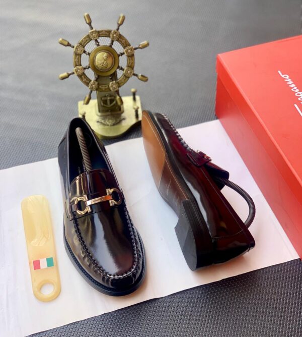 Salvatore Ferragamo Gancini Patent Leather Loafers Salvatore Ferragamo Gancini Patent Leather Loafers