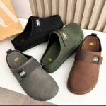 Zara Men’s Khaki Green Strap Mule Clogs