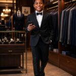 The Black Tie Standard — Boys' Satin Lapel Tuxedo & Bow Tie
