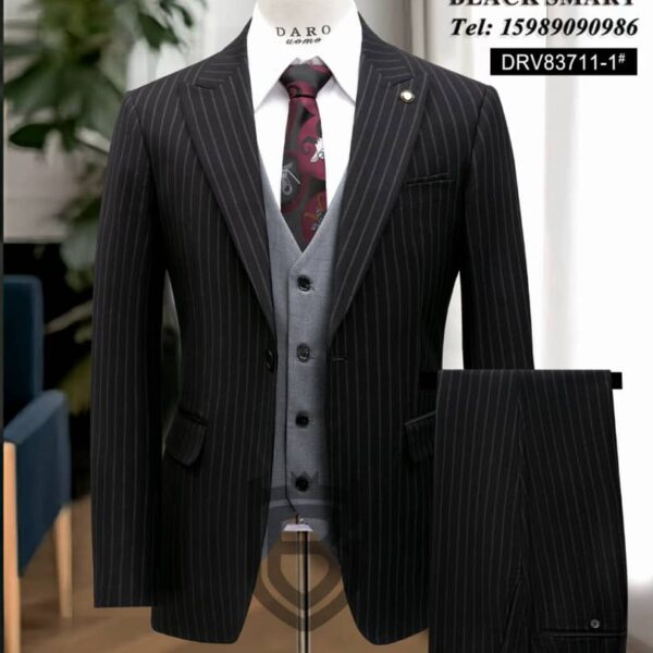 Daro Turkey Pinstripe & Grey Waistcoat