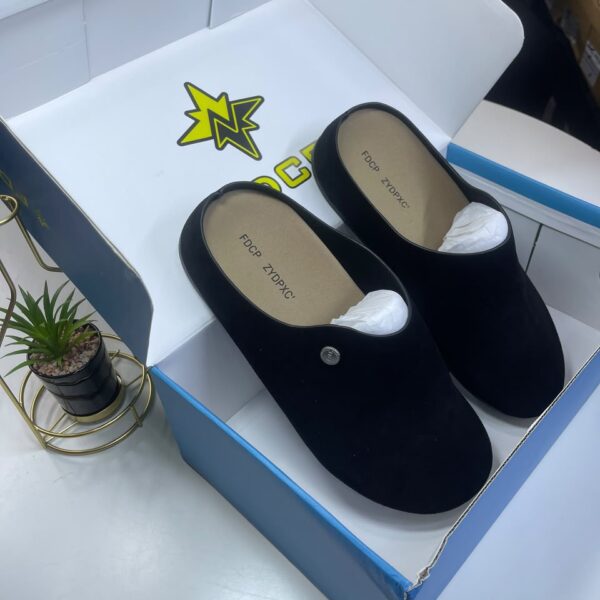 Black Suede FDCP Zydpxc Mule Shoes