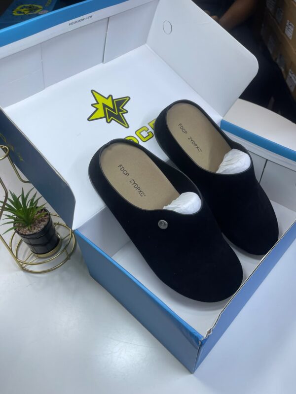 Black Suede FDCP Zydpxc Mule Shoes
