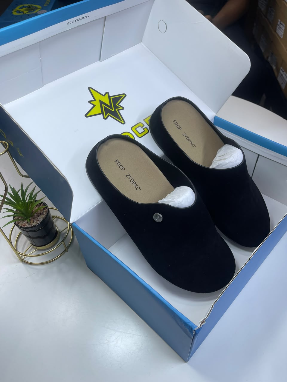 Black Suede FDCP Zydpxc Mule Shoes