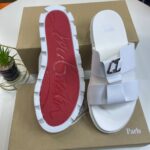 Christian Louboutin White Leather Sandals